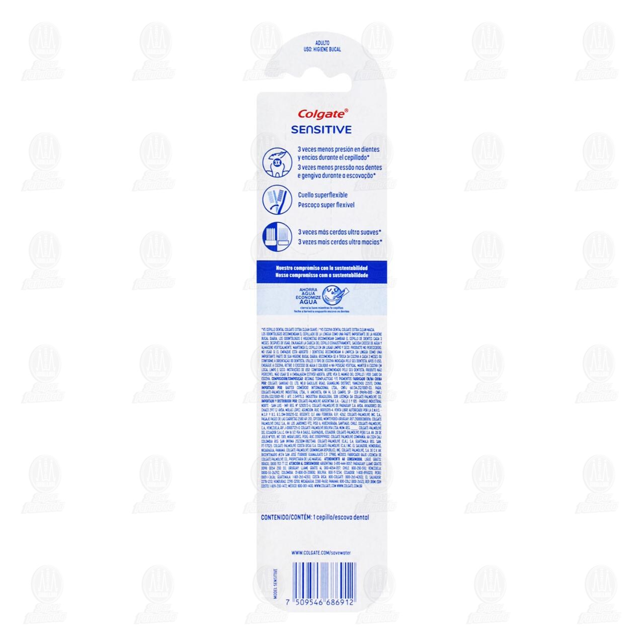 Cepillo Dental Colgate Sensitive Therapy Ultra Suave, 1 pz. image number 1