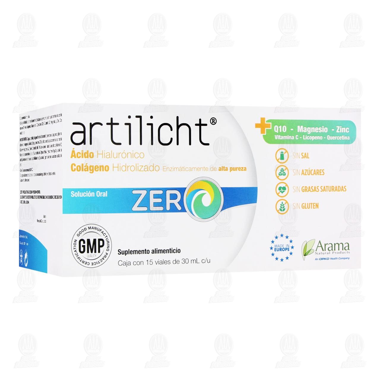 Artilicht Zero Soluci&oacute;n Oral, 15 Viales de 30 ml c/u. image number 0