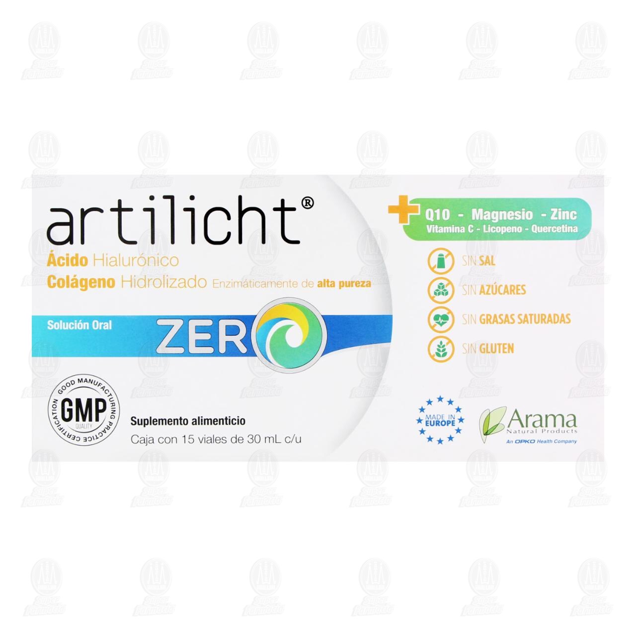 Artilicht Zero Soluci&oacute;n Oral, 15 Viales de 30 ml c/u. image number 1