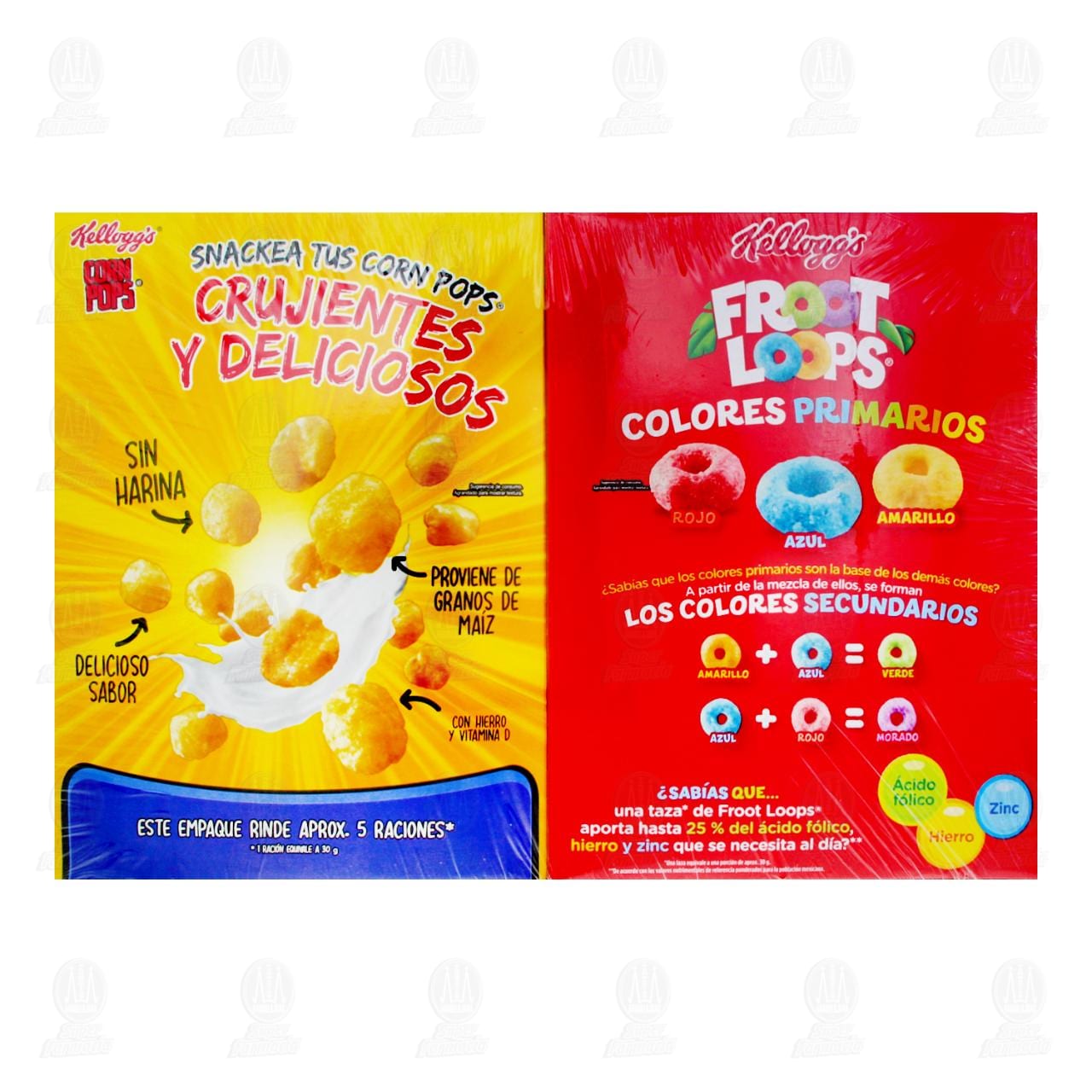 Pack Cereal Kellogg's Froot Loops de 140 gr + Corn Pops de 160 gr, 2 pzas. image number 2