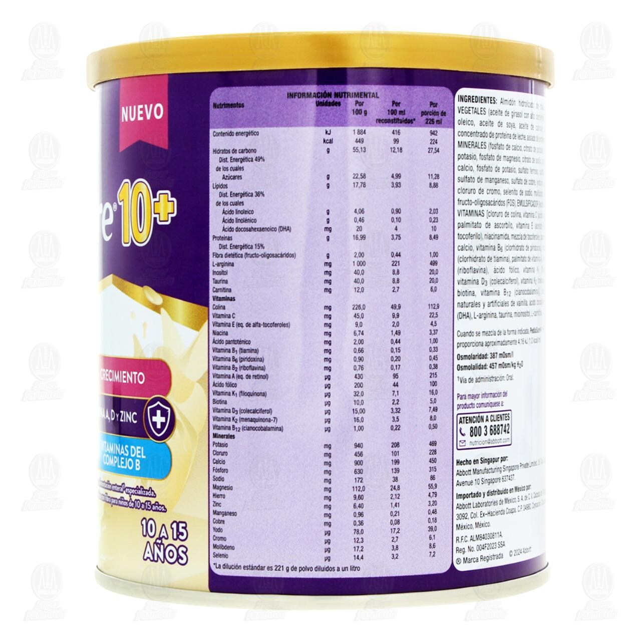 Pediasure en Polvo 10+ Sabor a Vainilla, 400 gr. image number 2