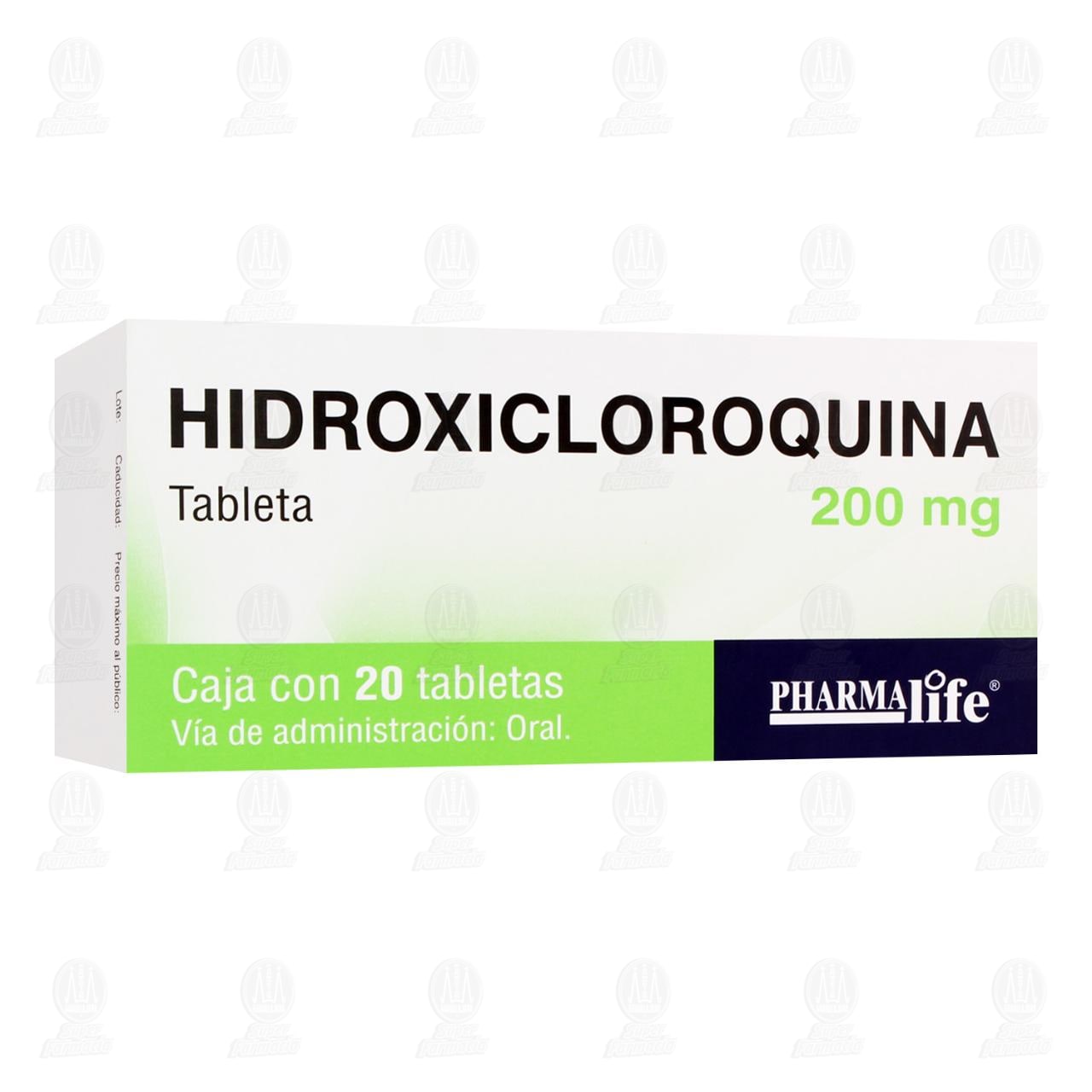 Imagen para Hidroxicloroquina 200 mg, 20 Tabletas Pharmalife.