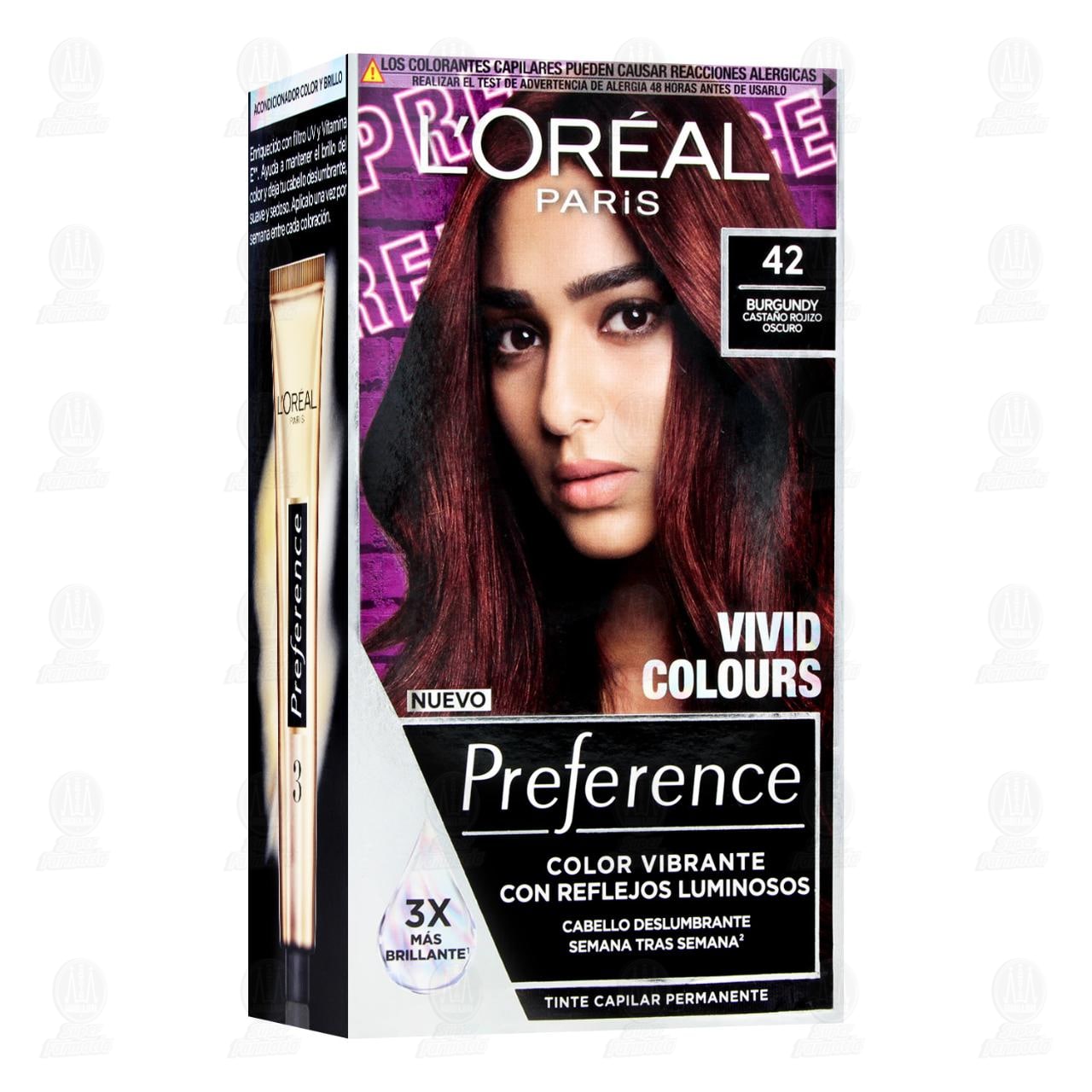 Tinte L'or&eacute;al Paris Preference Color Burgundy (42), 1 pz. image number 0