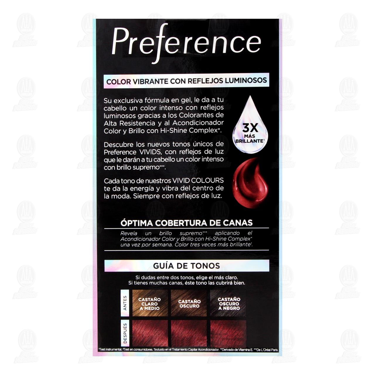 Tinte L'or&eacute;al Paris Preference Color Burgundy (42), 1 pz. image number 2