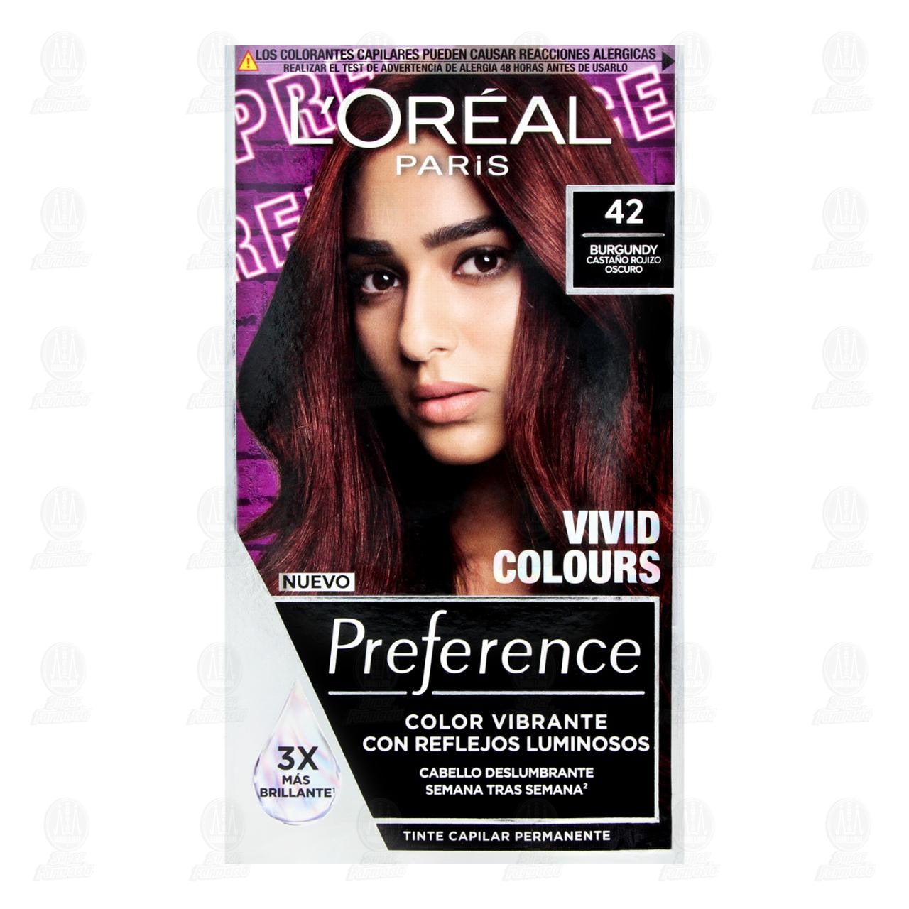 Tinte L'or&eacute;al Paris Preference Color Burgundy (42), 1 pz. image number 1