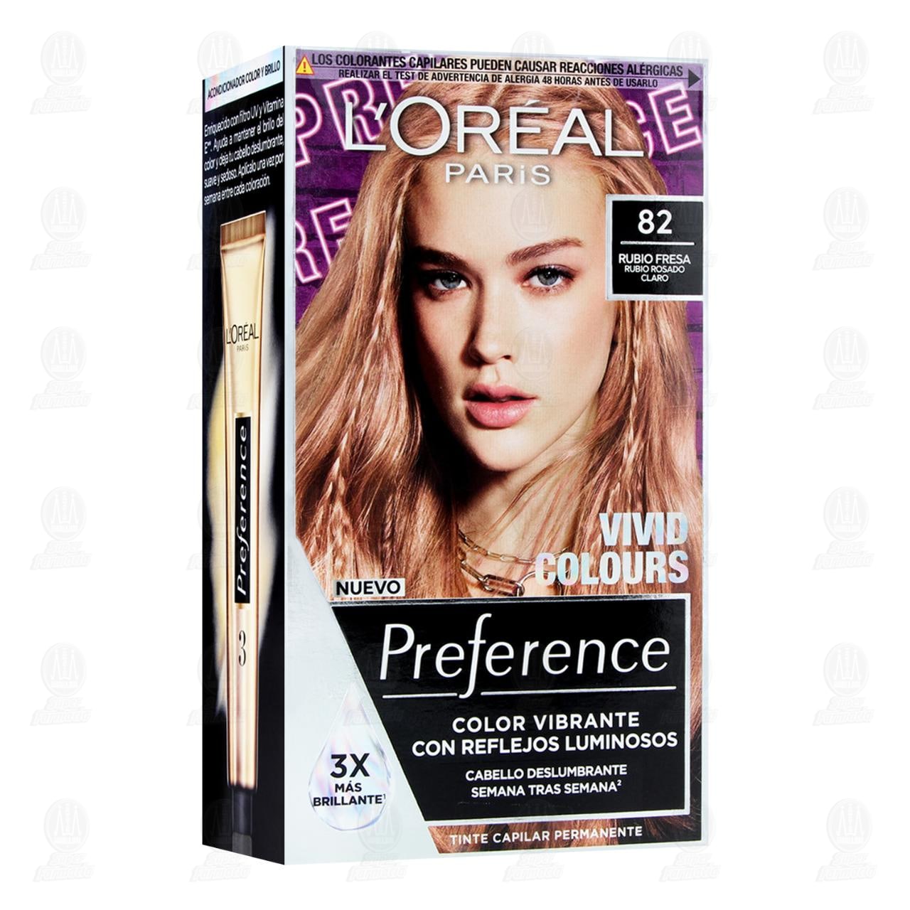 Imagen para Tinte L'oreal Paris Preference Color Rubio Fresa (82), 1 pz.