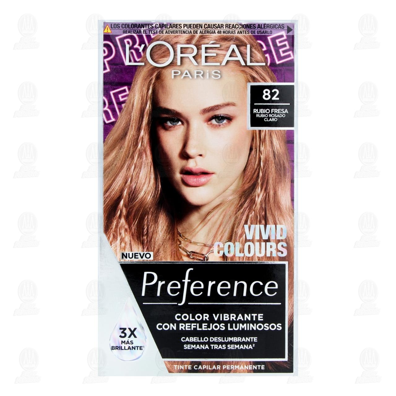 Tinte L'or&eacute;al Paris Preference Color Rubio Fresa (82), 1 pz. image number 1