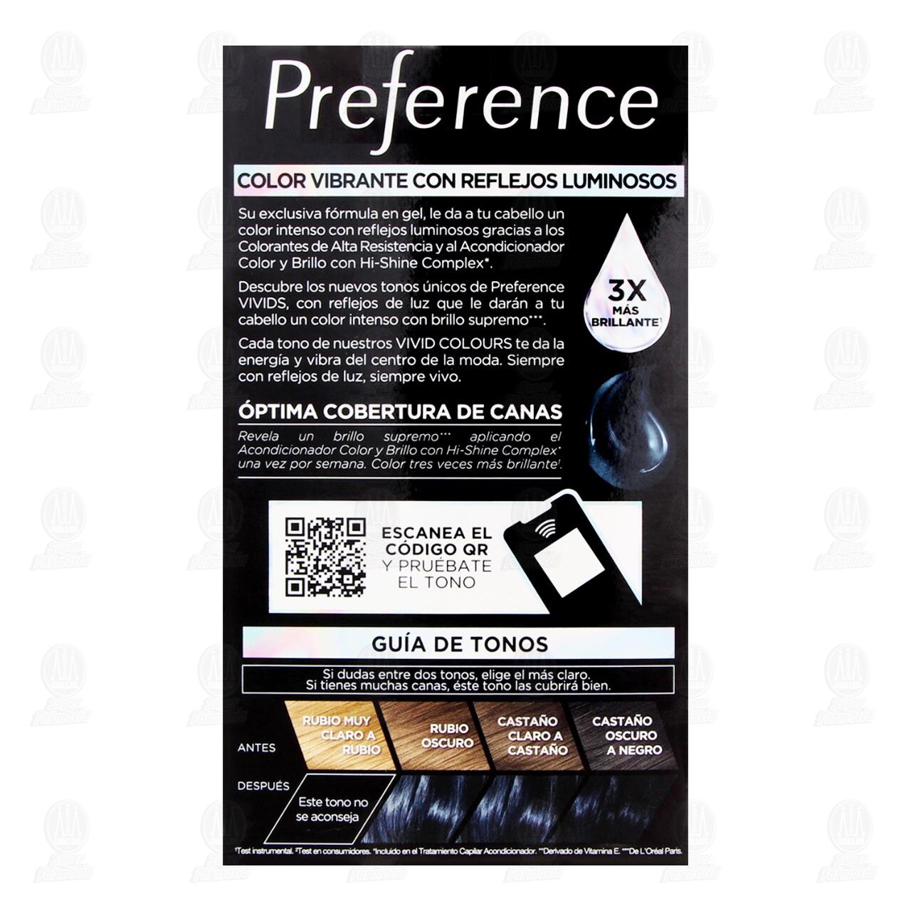 Tinte L'oreal Paris Preference Color Azul C&oacute;smico (2.107), 1 pz. image number 2