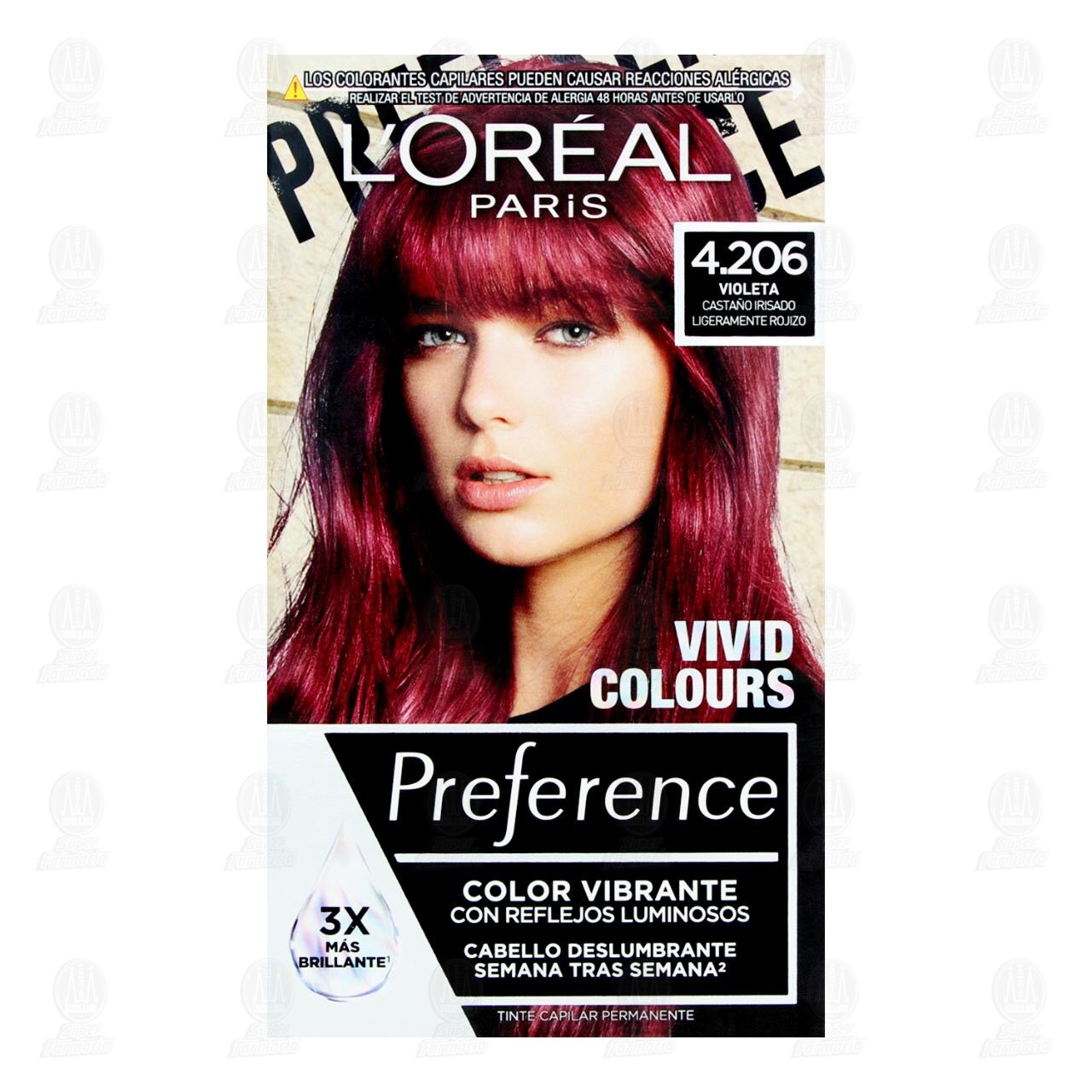 Tinte L'oreal Paris Preference Color Violeta (4.206), 1 pz. image number 1