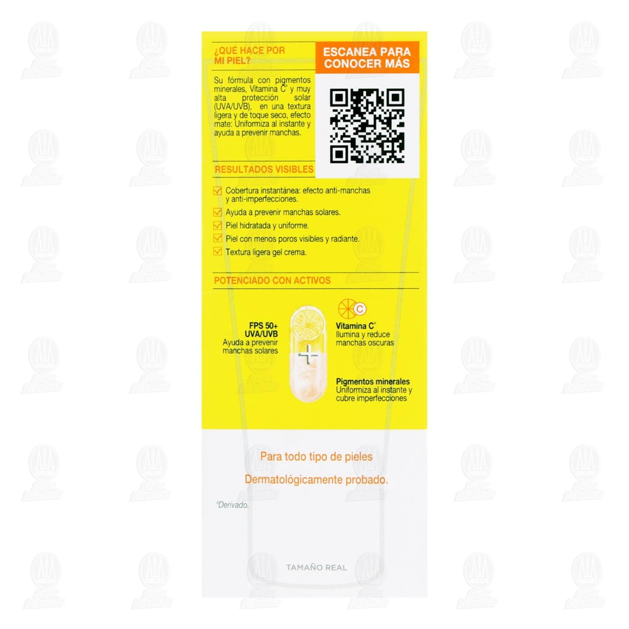 Protector Solar Garnier FPS 50+ Color Claro Anti Manchas Toque Seco, 40 gr. image number 2