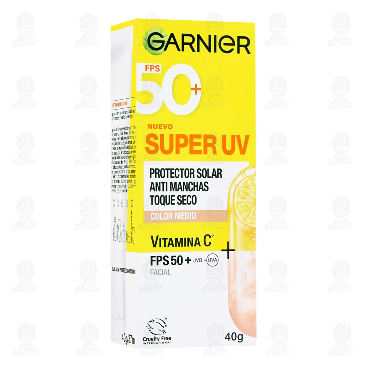 Protector Solar Garnier FPS 50+ Color Medio Anti Manchas Toque Seco, 40 gr. image number 0
