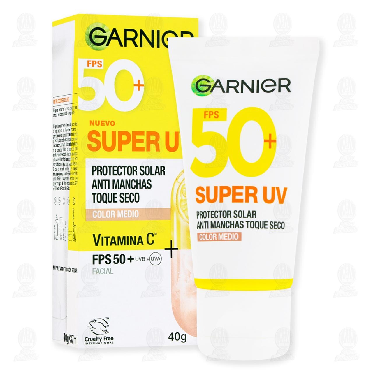 Protector Solar Garnier FPS 50+ Color Medio Anti Manchas Toque Seco, 40 gr. image number 3