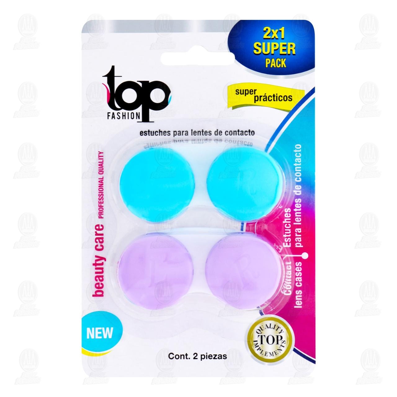 Pack Estuche Top Fashion para Lentes de Contacto Diferentes Modelos, 2 pzas. image number 0