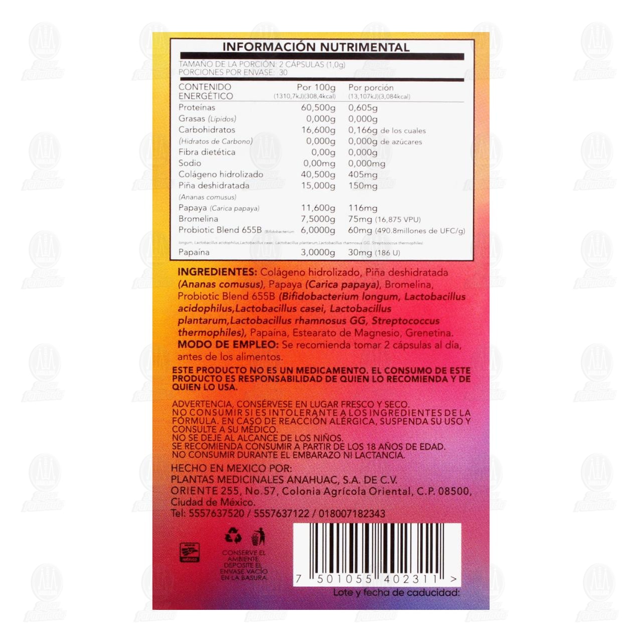 Ency Pro Smart Ceuticals, 60 C&aacute;psulas de 500 mg c/u. image number 2