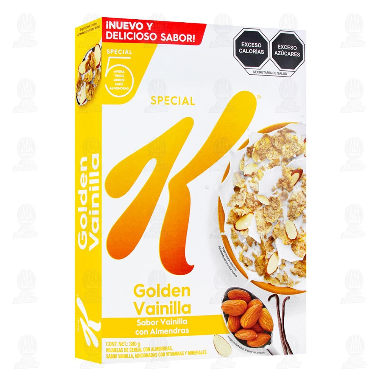 Cereal Special K Golden Vainilla con Almendras, 380 gr.