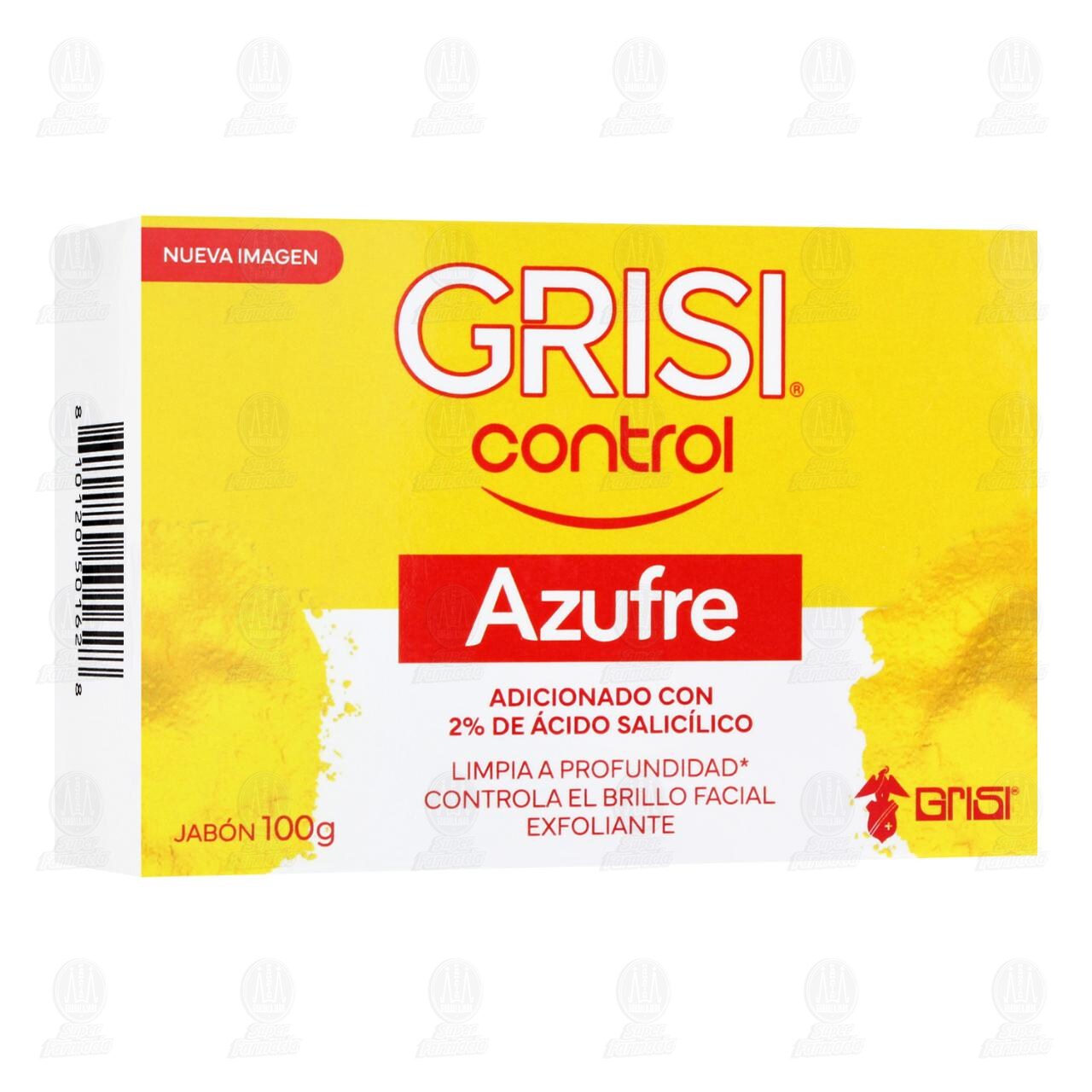 Jab&oacute;n de Azufre Grisi Control con &Aacute;cido Salic&iacute;lico, 100 gr. image number 0