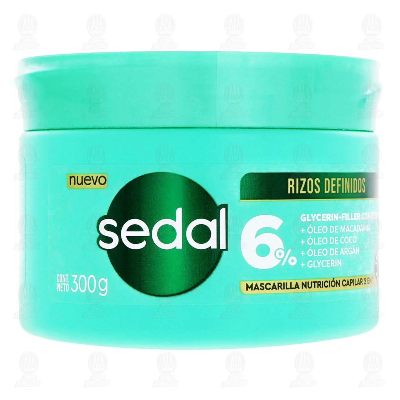 Imagen para Mascarilla Capilar Sedal Rizos Definidos 2 en 1, 300 gr.