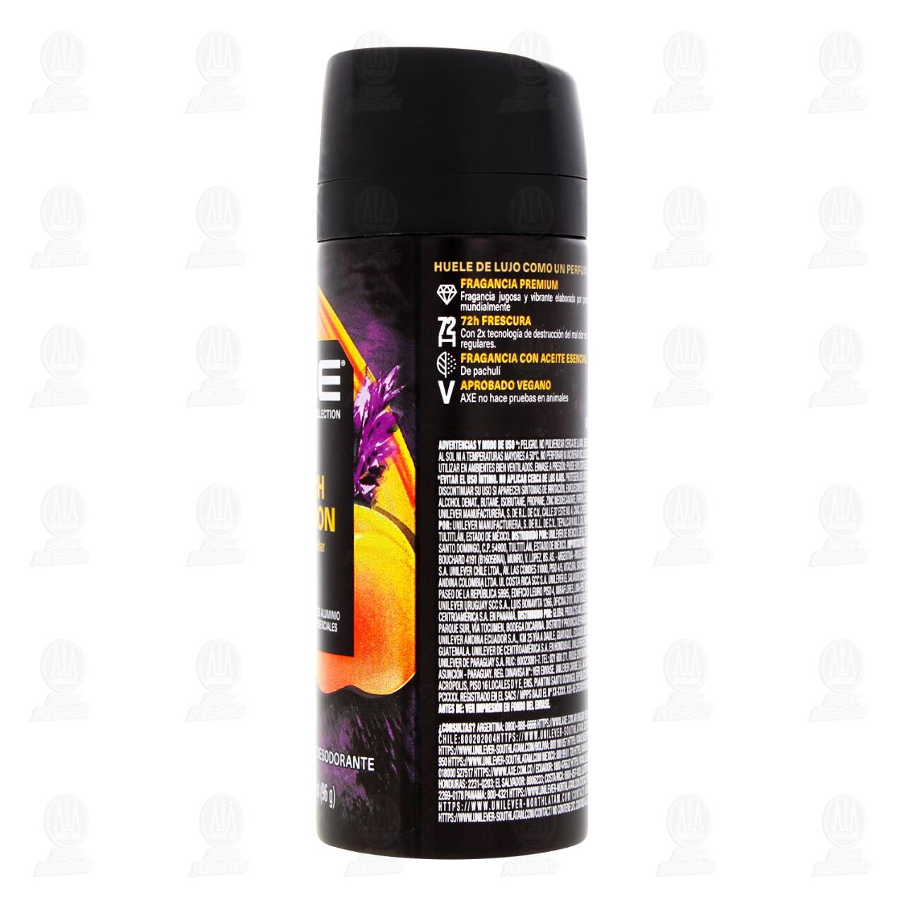 Desodorante Body Spray Axe Peach Infusion Premium en Aerosol, 150 ml. image number 2
