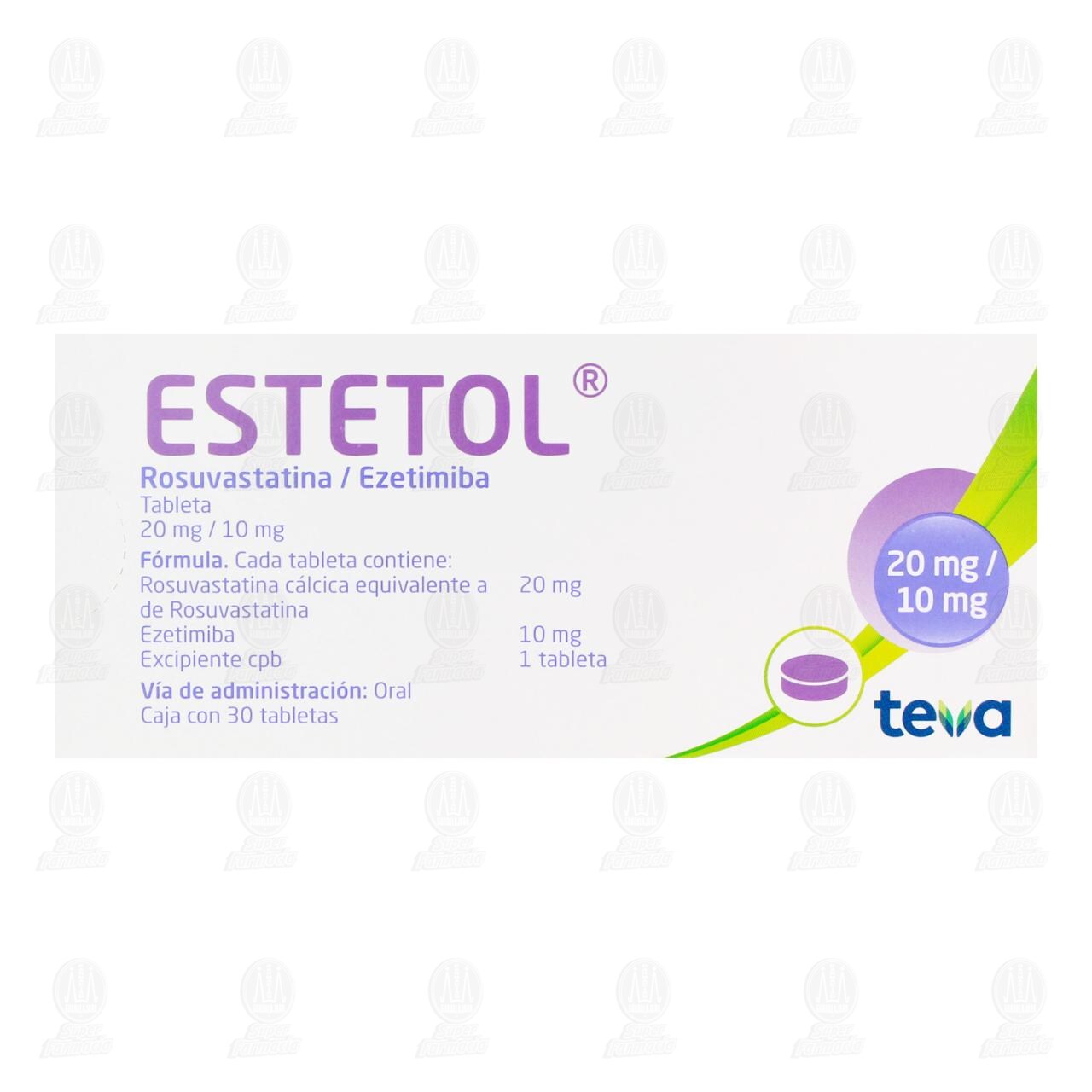 Estetol 20mg/10mg, 30 Tabletas. image number 2