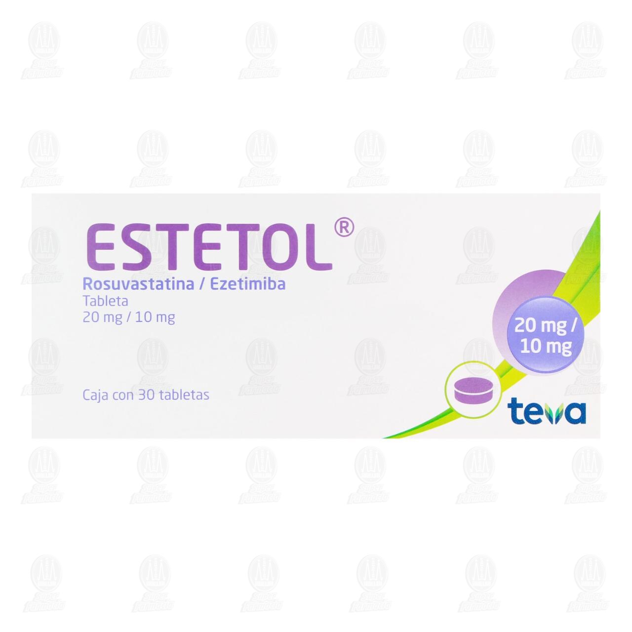 Estetol 20mg/10mg, 30 Tabletas. image number 1