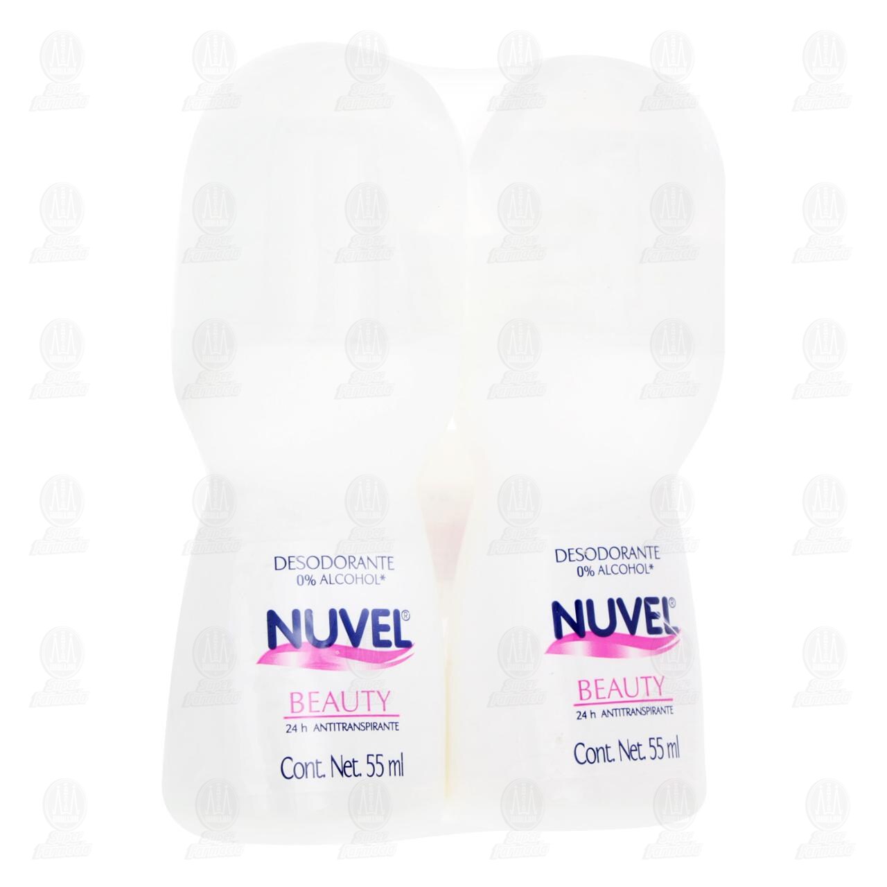 Pack Antitranspirante Nuvel Beauty en Roll-On 55 ml, 2 pzas. image number 0