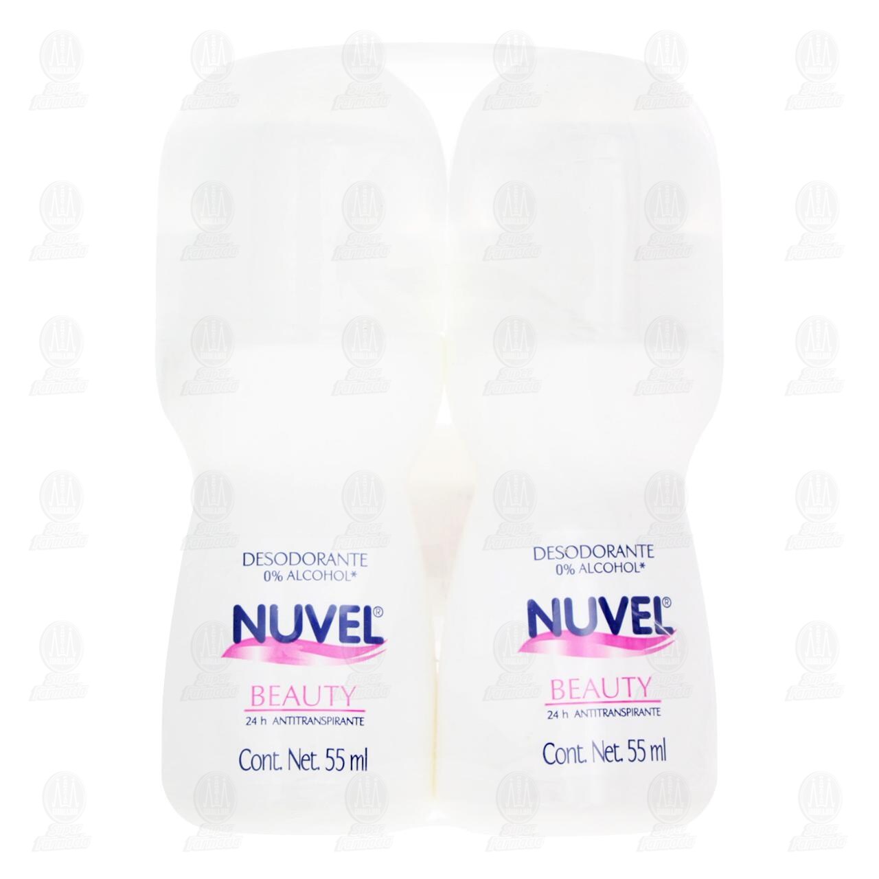 Pack Antitranspirante Nuvel Beauty en Roll-On 55 ml, 2 pzas. image number 1
