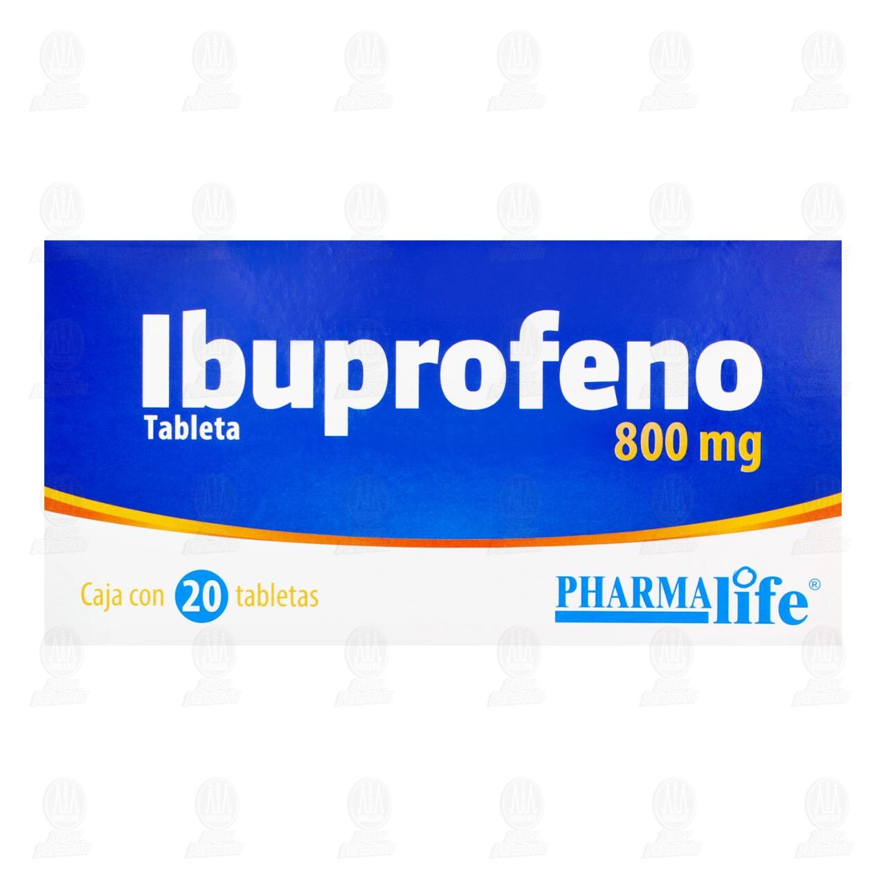 Ibuprofeno 800 mg, 20 Tabletas Pharmalife. image number 1