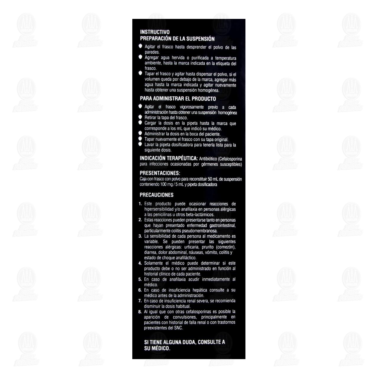 Cecilet 100mg/5ml Suspensi&oacute;n Sabor Fresa, 50 ml. image number 2