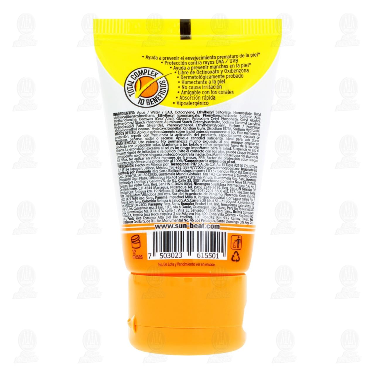 Protector Solar Sunbeat Procare en Loci&oacute;n FPS50+, 35 gr. image number 1