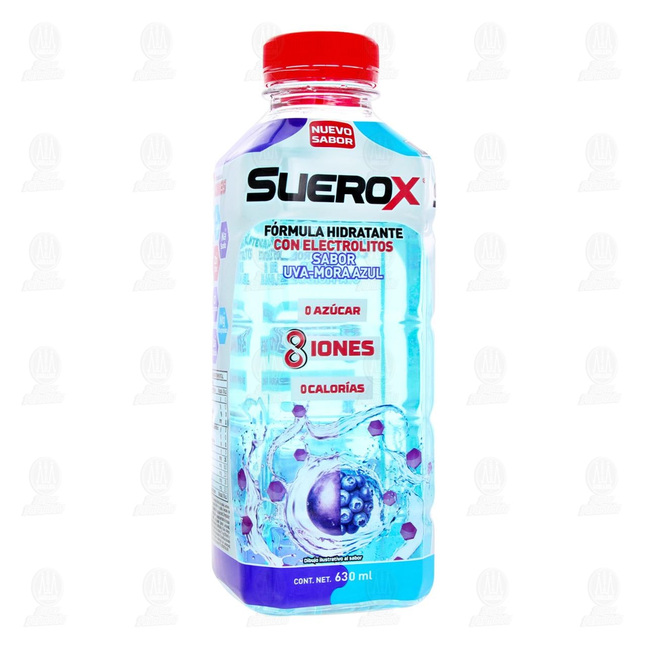 Imagen para Bebida Hidratante Suerox Sabor Uva-Mora Azul, 630 ml.