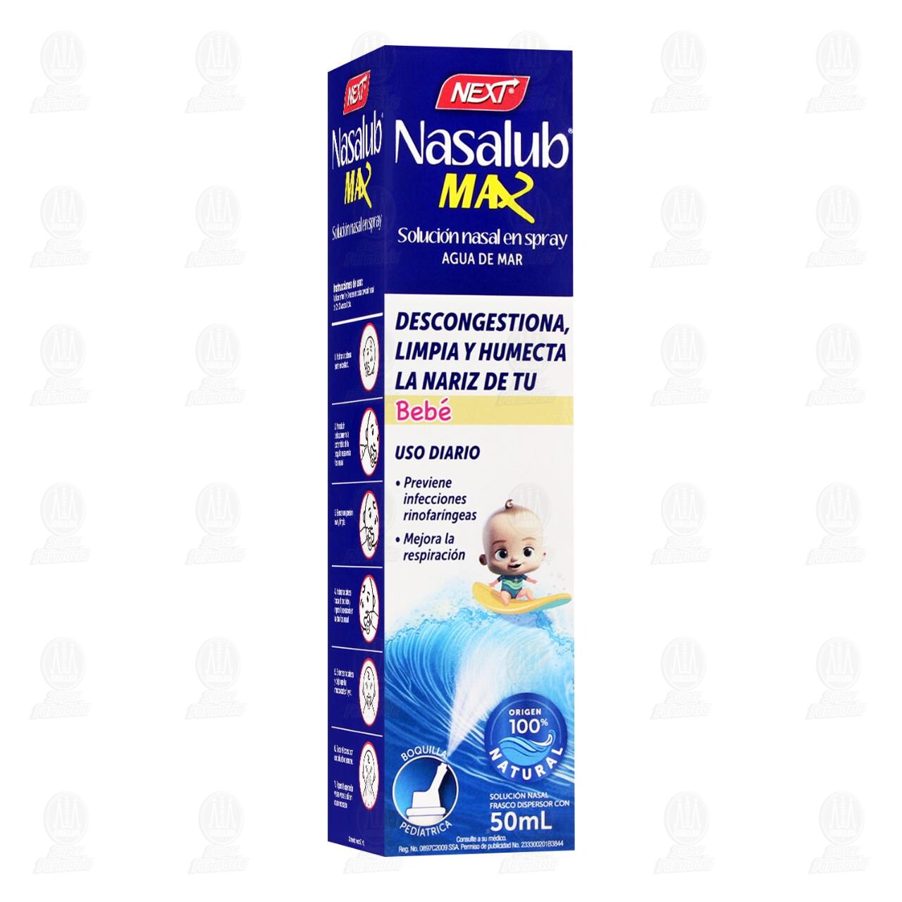 Nasalub Beb&eacute; Max Soluci&oacute;n Nasal Spray, 50 ml. image number 0