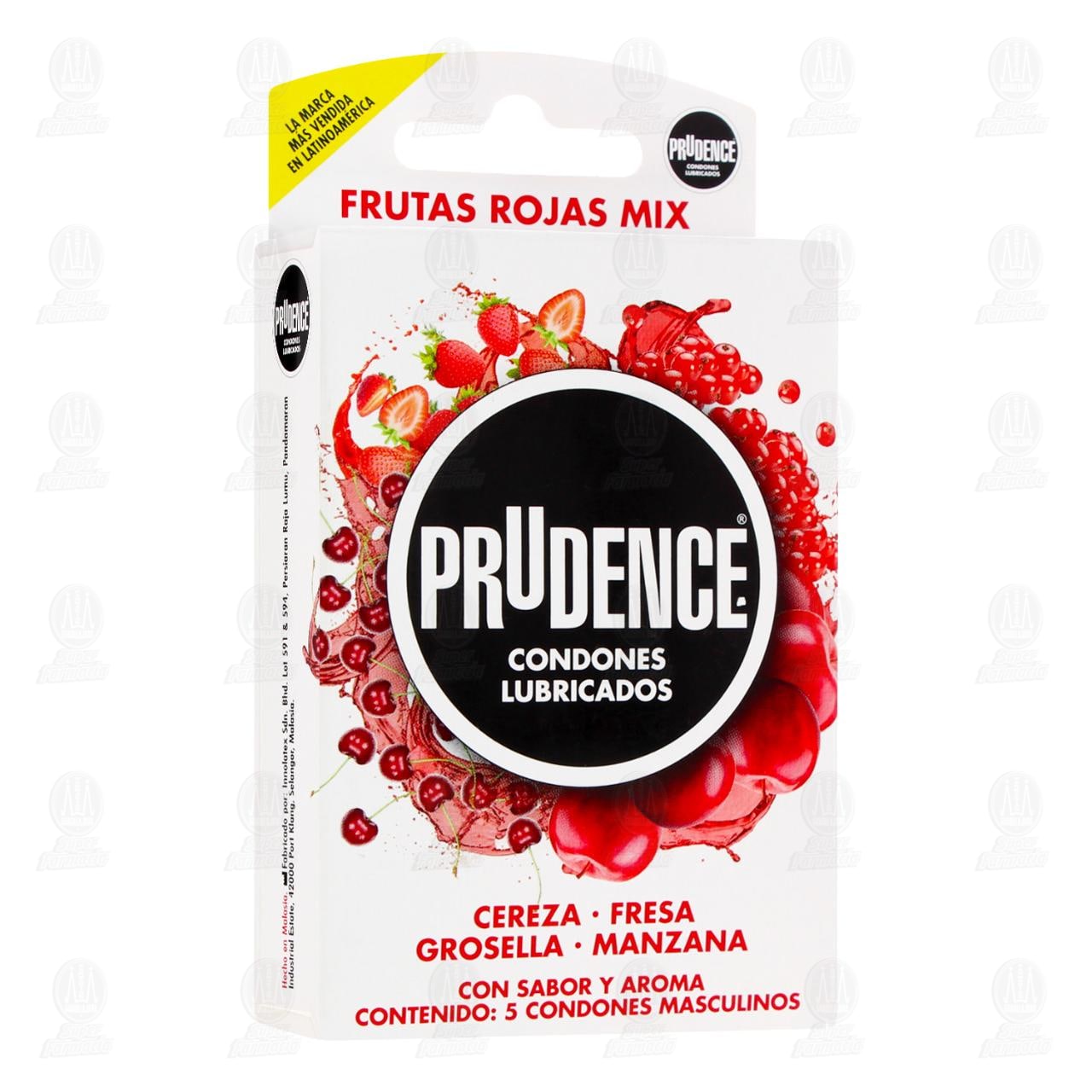 Imagen para Prudence Sabor y Aroma Frutas Rojas Mix, 5 pzas.