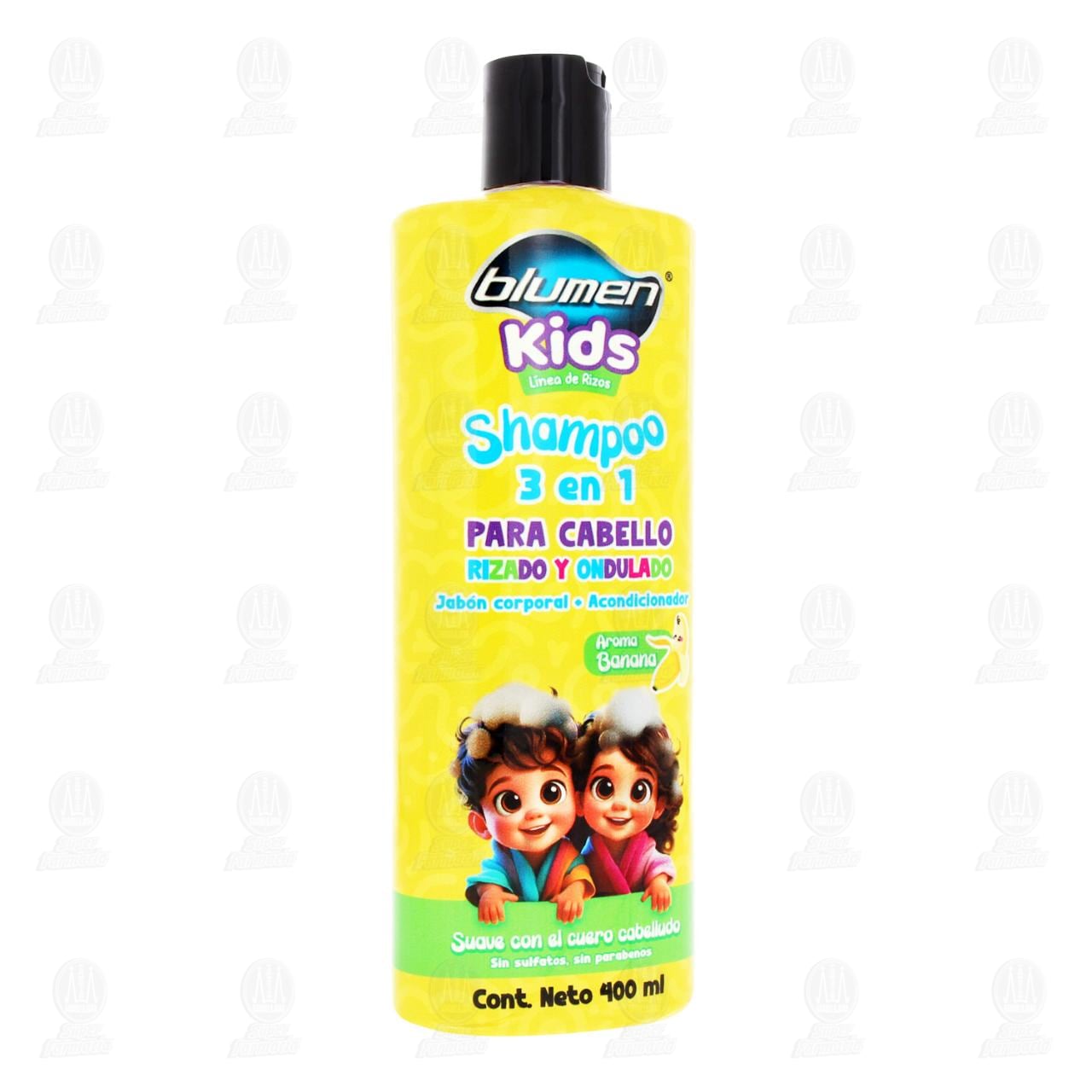 Imagen para Shampoo 3 en 1 Blumen Kids para Cabello Rizado y Ondulado, 400 ml.