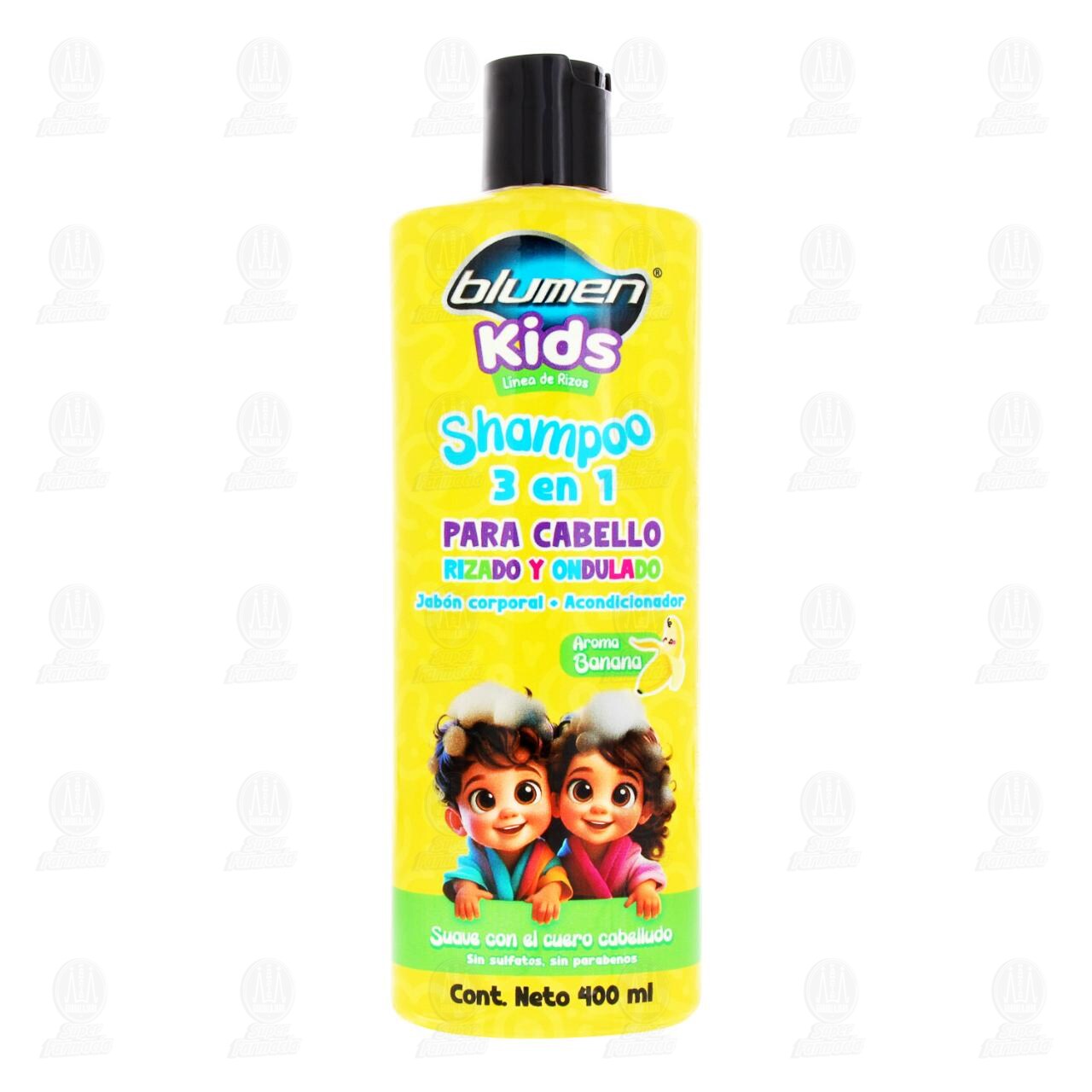 Shampoo 3 en 1 Blumen Kids para Cabello Rizado y Ondulado, 400 ml. image number 1