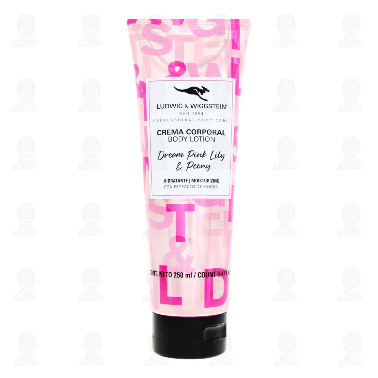 Imagen para Crema Corporal Ludwig & Wiggstein Dream Pink Lily & Peony, 250 ml.