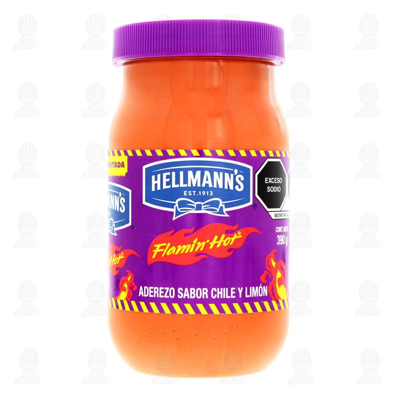 Aderezo Hellmann's Flamín Hot, 390 gr. image number 1