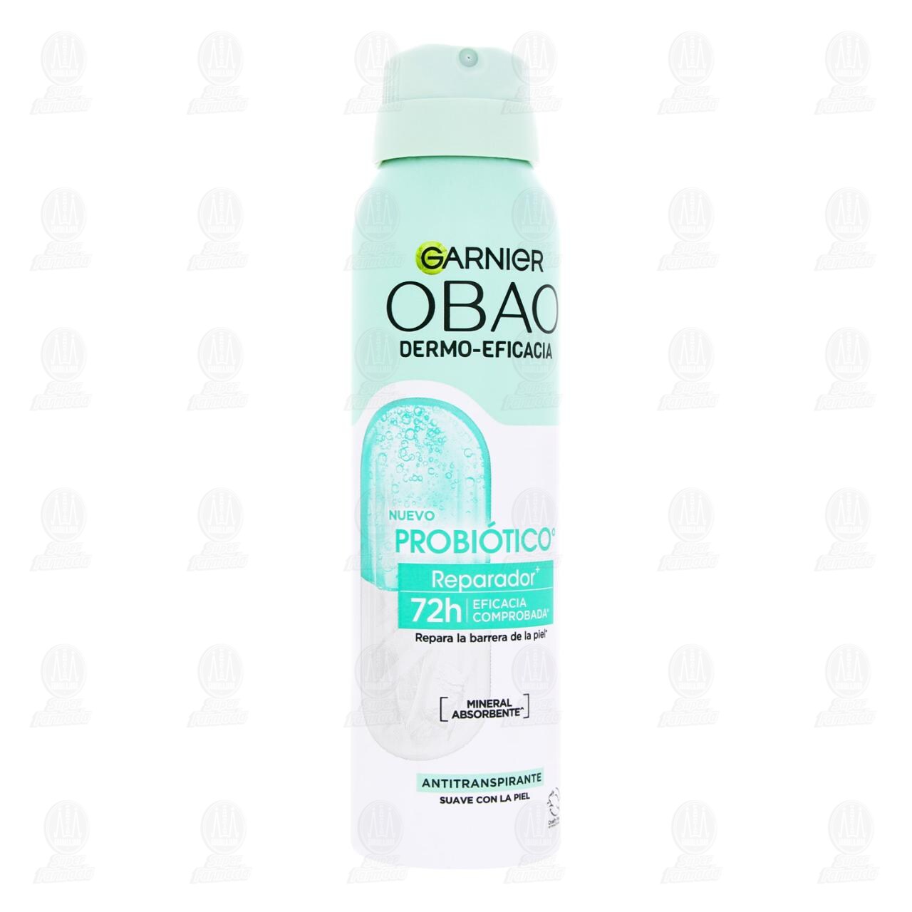 Antitranspirante Garnier Obao Dermo-Eficacia Probi&oacute;tico Reparador en Aerosol, 150 ml. image number 0