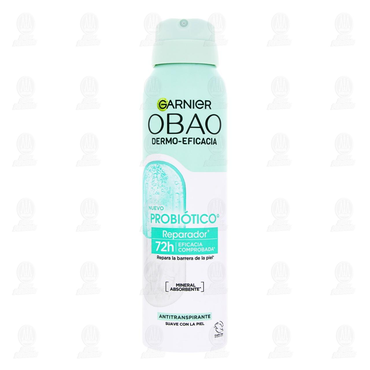 Antitranspirante Garnier Obao Dermo-Eficacia Probi&oacute;tico Reparador en Aerosol, 150 ml. image number 1