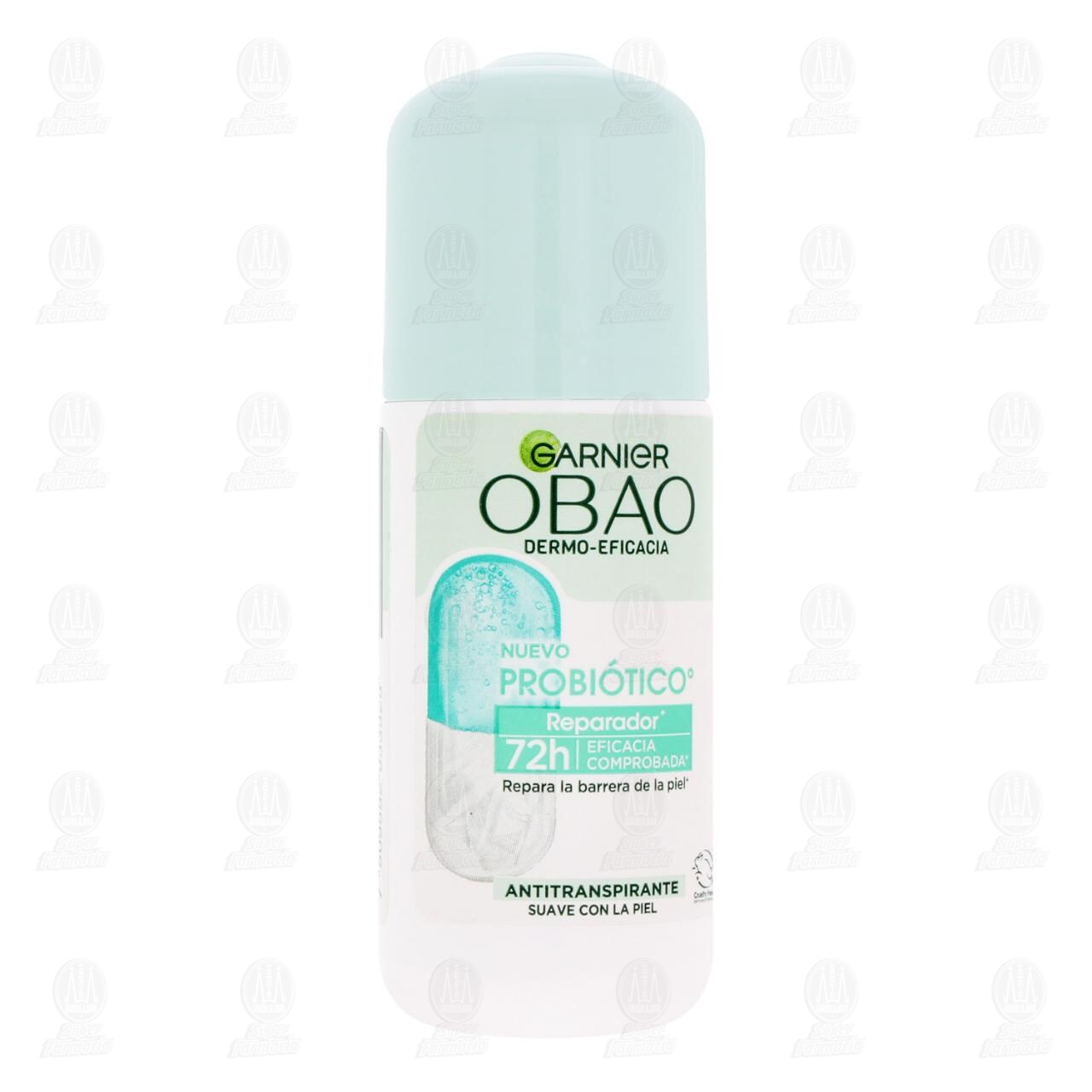 Antitranspirante Garnier Obao Dermo-Eficacia Probi&oacute;tico Reparador en Roll-On, 65 gr. image number 0