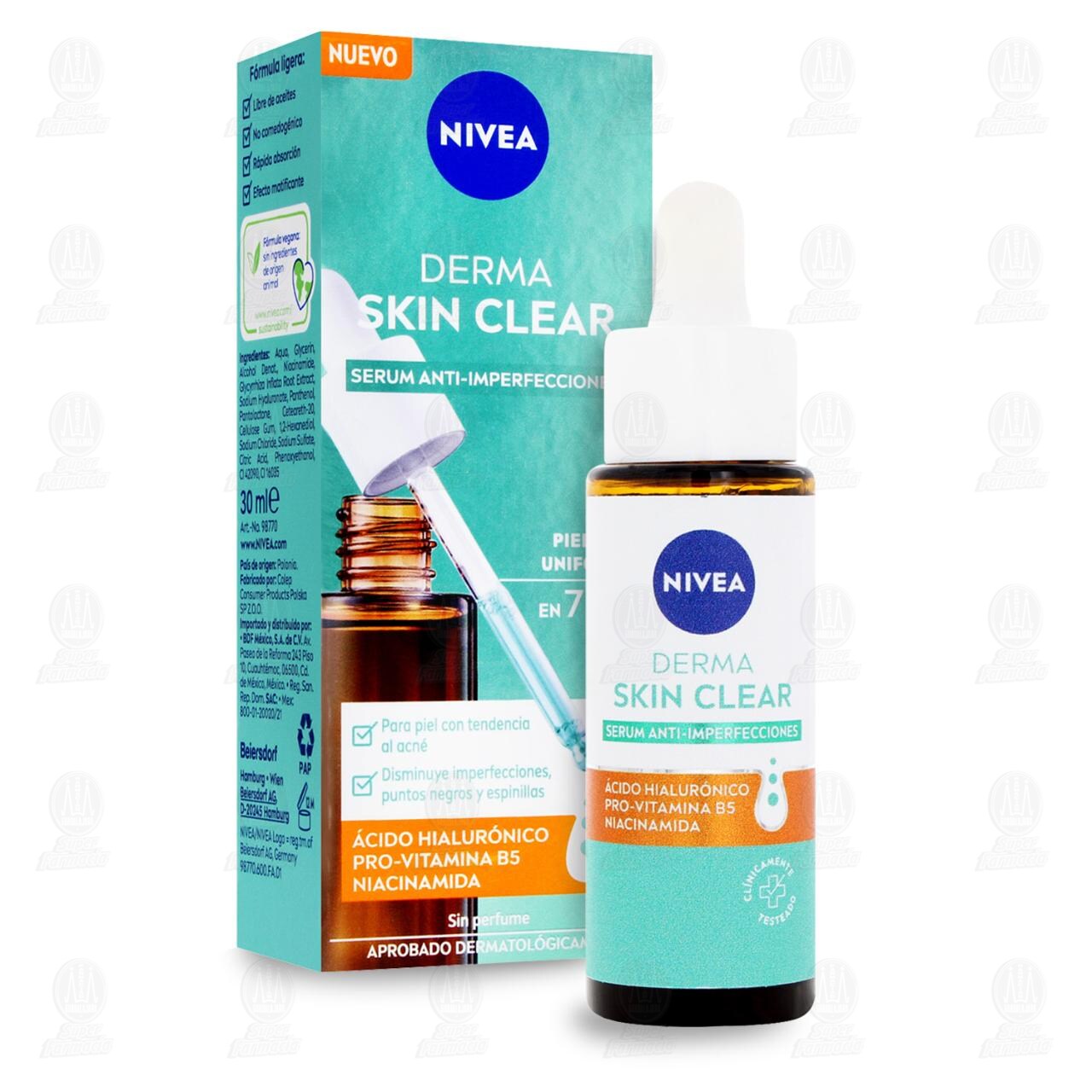 Nivea Derma Skin Clear Serum Anti-Imperfecciones, 30 ml. image number 3