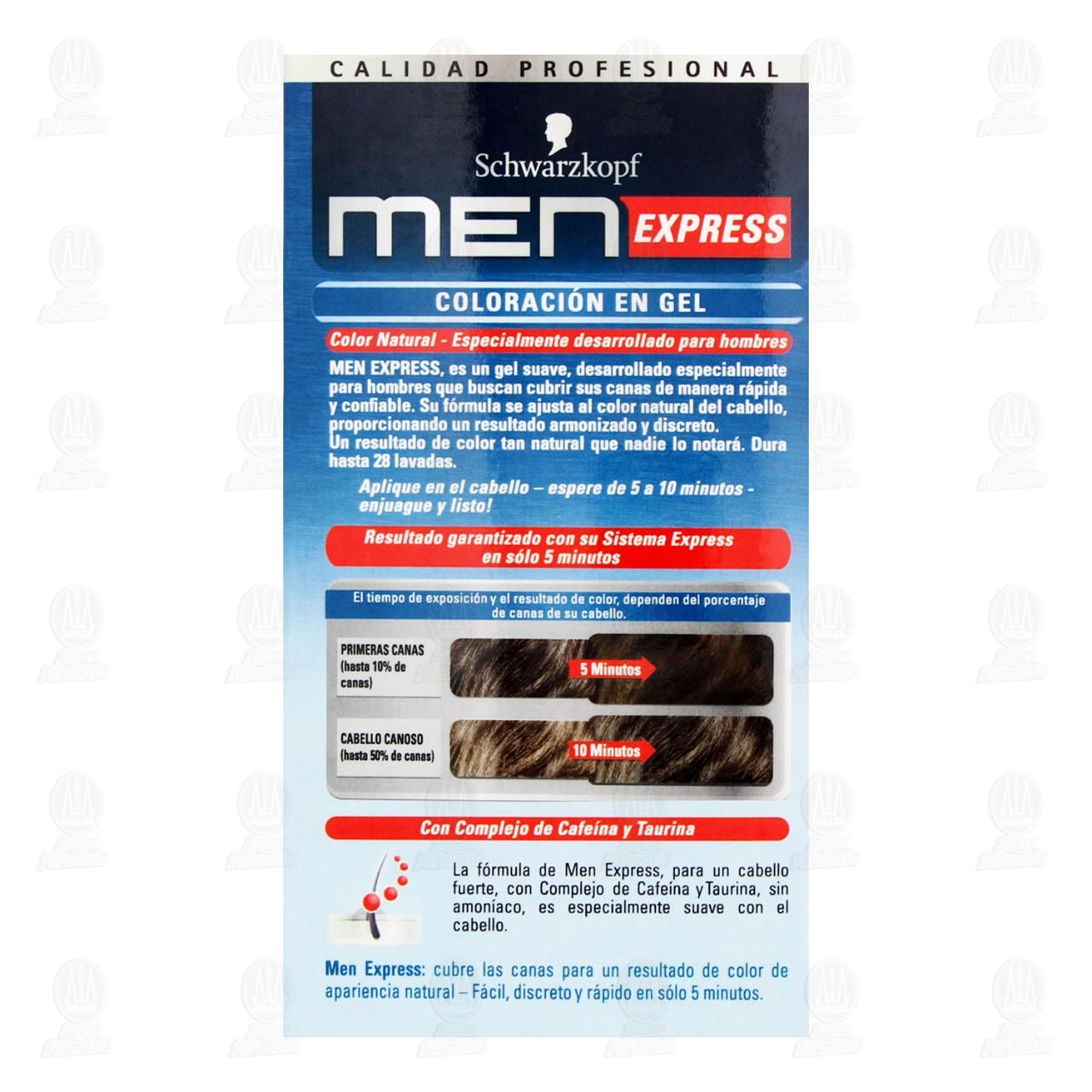 Tinte en Gel Schwarzkopf Men Express Color Casta&ntilde;o Negro Natural 80, 1 pz. image number 2