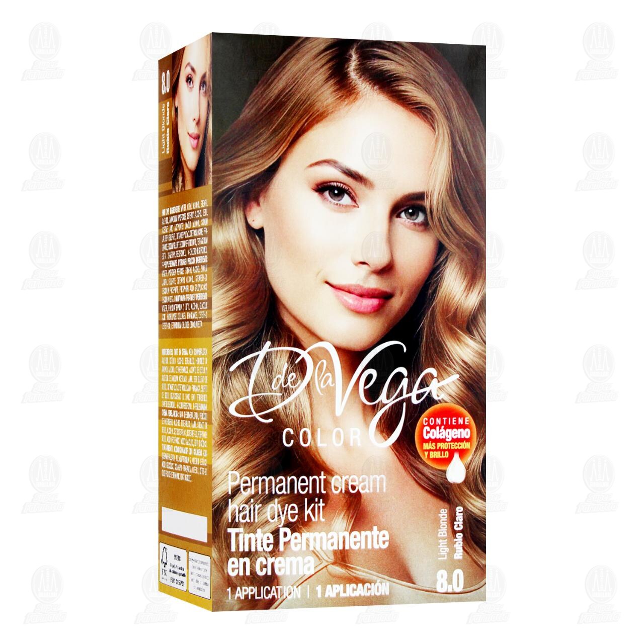 Tinte D de la Vega Color Rubio Claro 8.0, 1 pz. image number 0