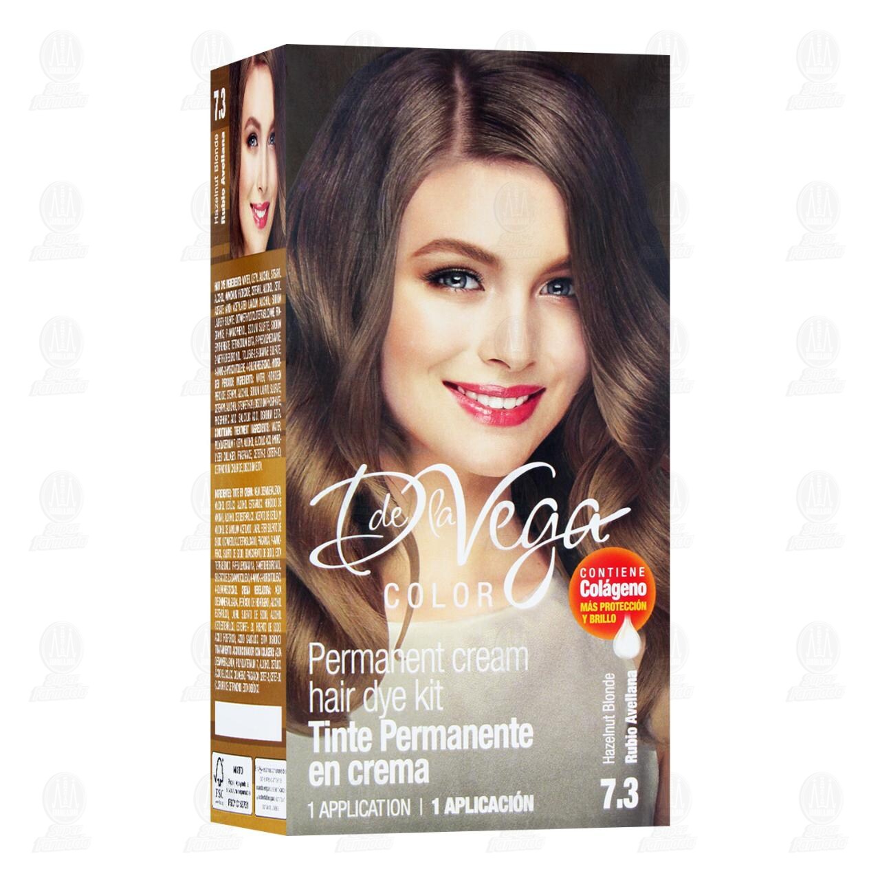 Tinte D de la Vega Color Rubio Avellana 7.3, 1 pz. image number 0