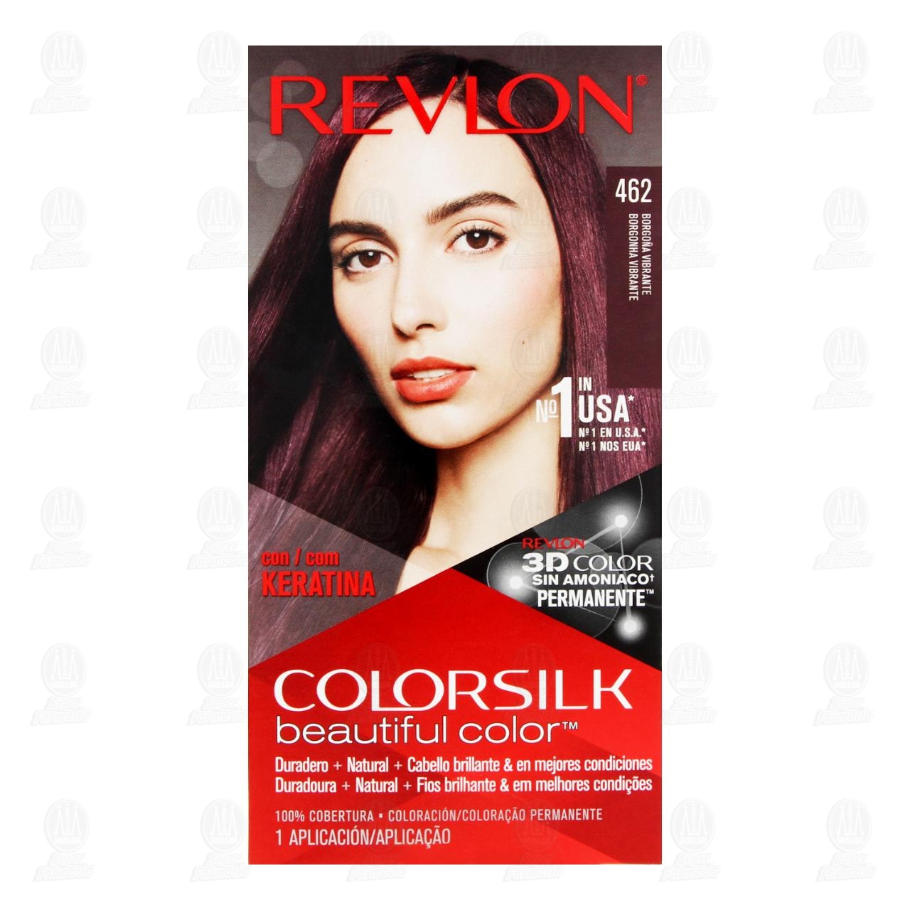Tinte Revlon Colorsilk Beautiful Color Borgo&ntilde;a Vibrante (462), 1 pz. image number 1