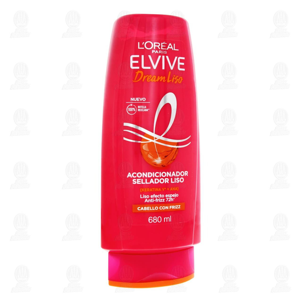 Acondicionador Elvive Dream Liso Cabello con Frizz, 680 ml.