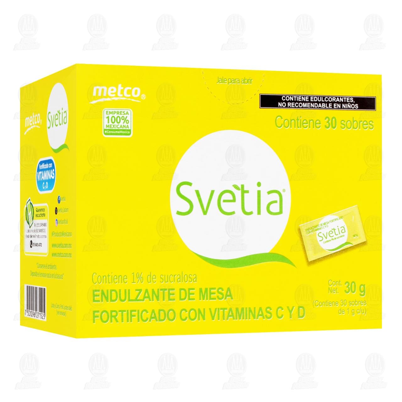 Imagen para Endulzante de Mesa Svetia, 30 Sobres.