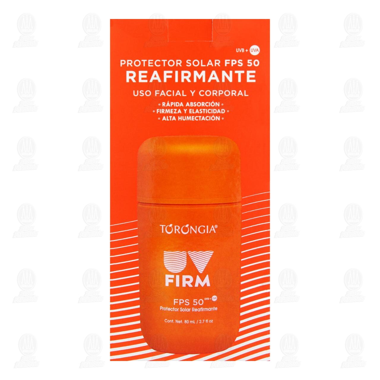 Protector Solar Torongia FPS 50 Reafirmante, 80 ml. image number 2