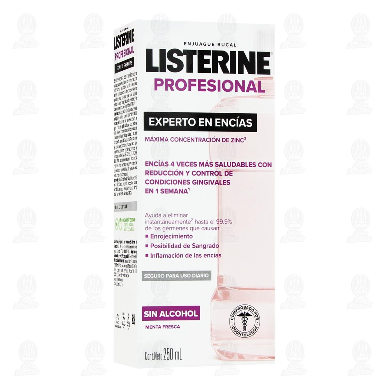 Enjuague Bucal Listerine Profesional Experto en Enc&iacute;as sin Alcohol, 250 ml. image number 0