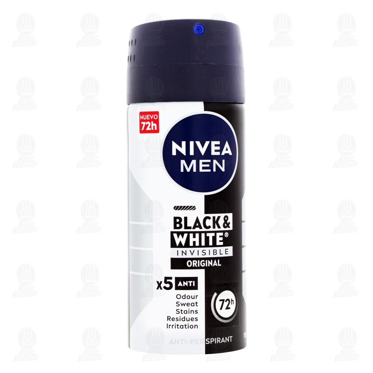 Nivea Men Antitranspirante Black & White Invisible Original en Aerosol, 100 ml. image number 0
