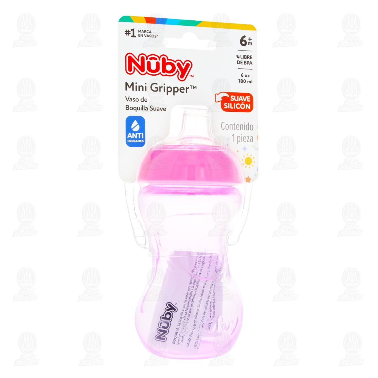 Vaso Nuby Boquilla Suave Mini Gripper, 1 pz. image number 0